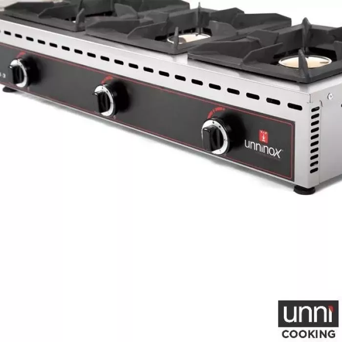 Tischkochfelder STO-3 Gas 3 Brenner je 7kW Kupferbrenner
