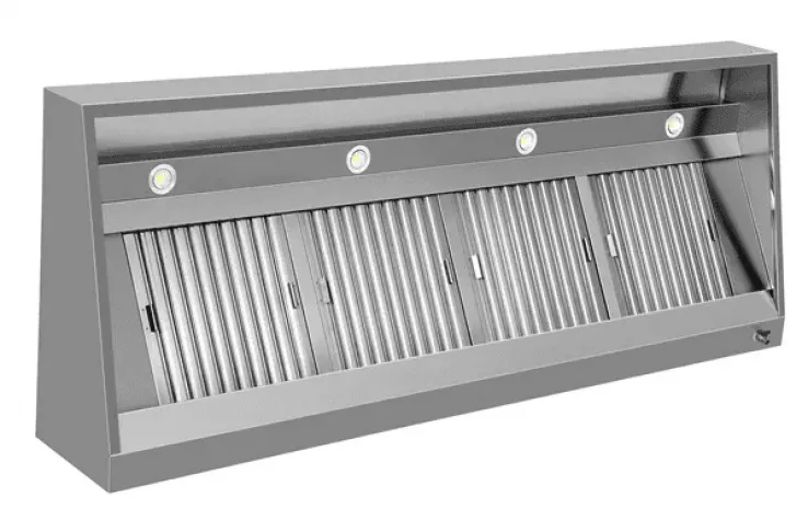 Dunstabzugshaube B3600xD950xH400 wandmontiert Großküche robust