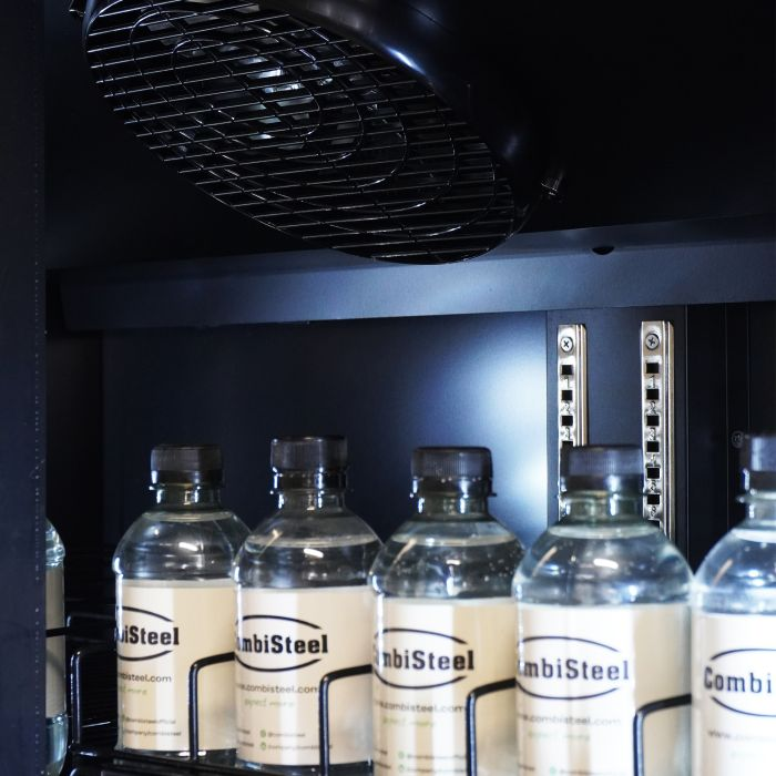 Kühlschrank 2 Glastüren Schwarz 758L | 1100x600x1980 mm