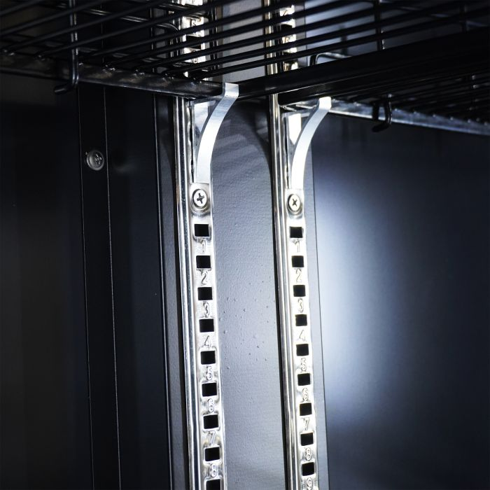 Kühlschrank 2 Glastüren Schwarz 758L | 1100x600x1980 mm