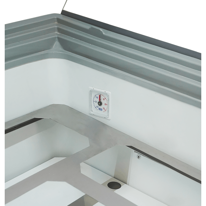 Speiseisvitrine Malta LED Weiß 13x5 Liter 557 Liter 1662x825x1257 mm