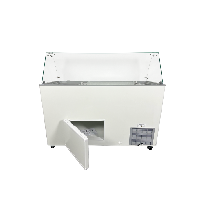 Speiseisvitrine Tenerife Weiß 10x5 Liter 454 Liter 1439x727x1229 mm