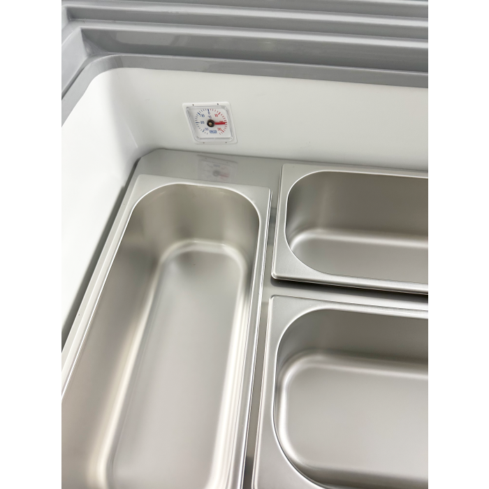 Speiseisvitrine Java Weiß 8x5 Liter 355 Liter 1184x727x1229 mm