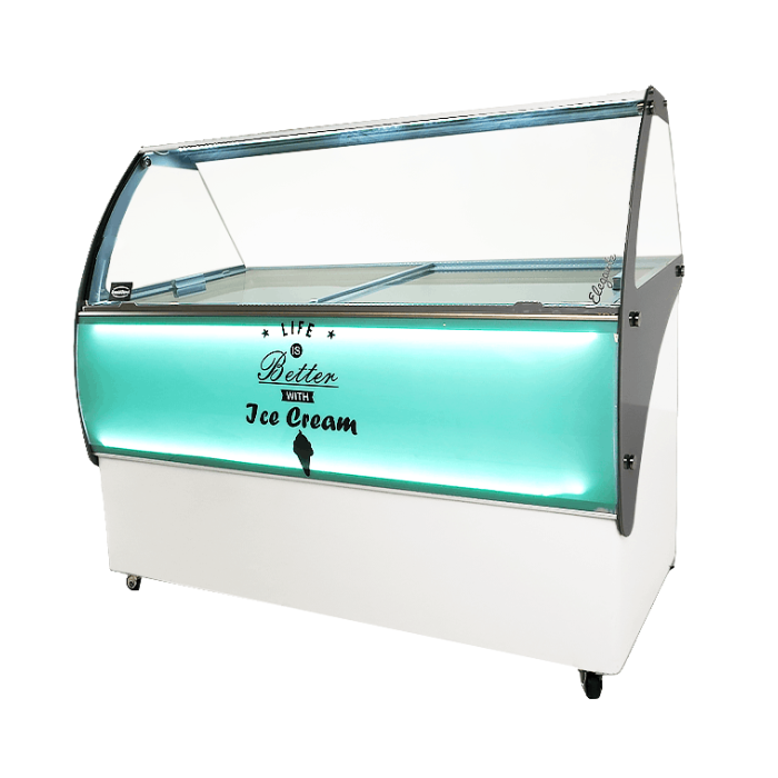 Speiseisvitrine Curacao 10x5 Liter | 1447x825x1257 mm