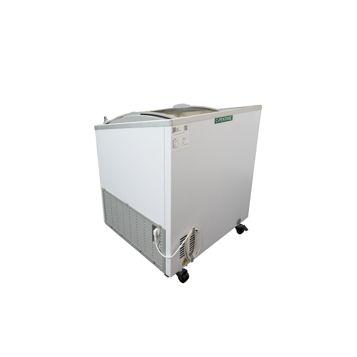 Tiefkühltruhe mit Glasdeckel 198 Liter | 767x659x879 mm