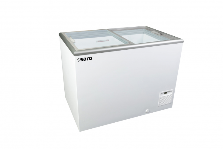 SARO Tiefkühltruhe NOVA 35-2BC100A – Glas-Schiebedeckel, 331/267 Liter