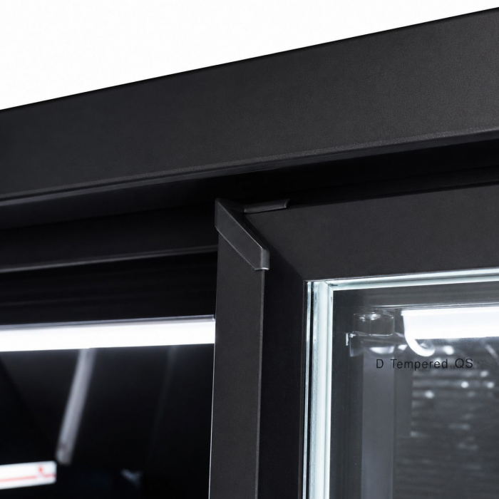 Tiefkühlschrank 3 Glastüren Schwarz 1450 L – JDE-1530F BL
