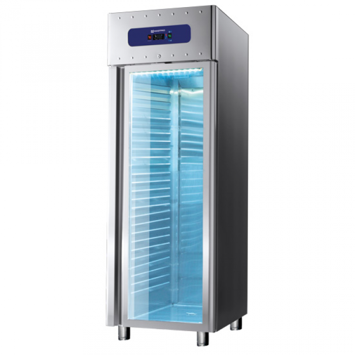 Tiefkühlschrank 700 Liter Edelstahl mit Glastür