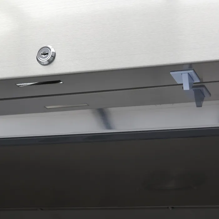 Gastro Gefrierschrank 1200 Liter mit Glastür aus Edelstahl