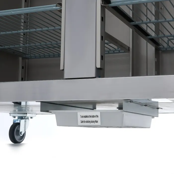 Gastro Gefrierschrank 1200 Liter mit Glastür aus Edelstahl