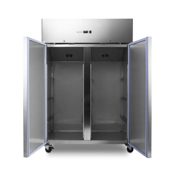 Gastro Gefrierschrank 800 Liter mit 2 Türen und 6 Rosten