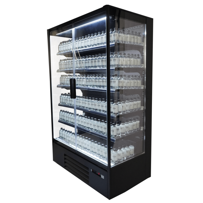 Wandkühlschrank MARCO 1.3 Glastür LED Schwarz 1292 Liter 1310x740x2010 mm