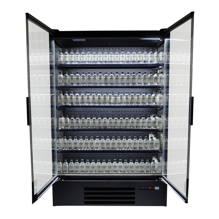 Wandkühlschrank MARCO 1.3 Glastür LED Schwarz 1292 Liter 1310x740x2010 mm