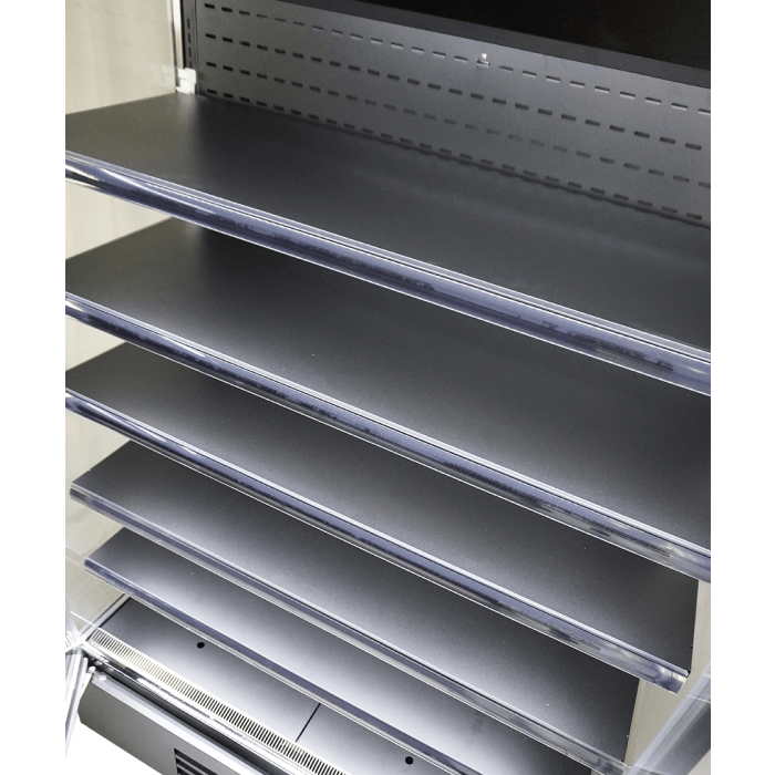 Wandkühlung MARCO 1.9 Glastür LED Schwarz 1939 Liter 1935x740x2010 mm