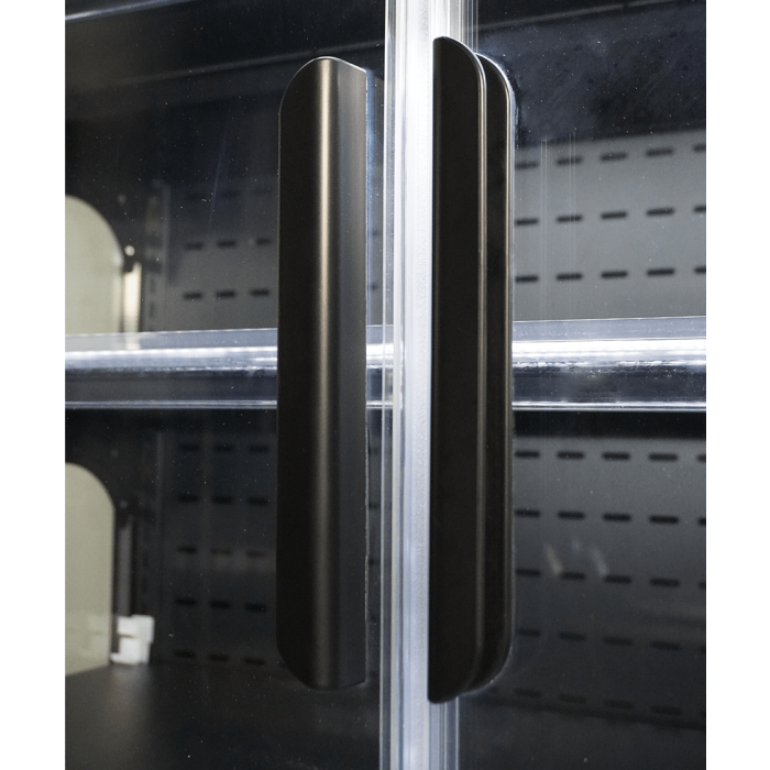 Wandkühlung MARCO 1.9 Glastür LED Schwarz 1939 Liter 1935x740x2010 mm