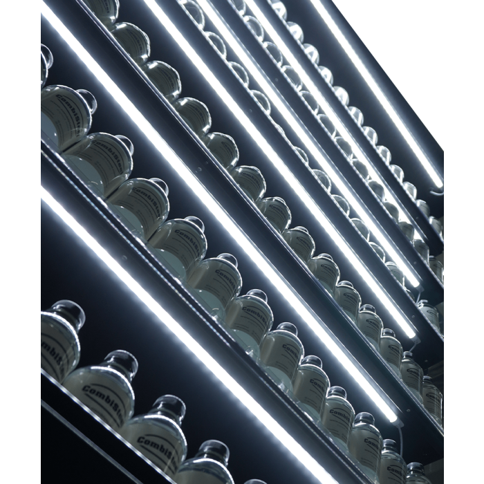Wandkühlung MARCO 1.9 Glastür LED Schwarz 1939 Liter 1935x740x2010 mm