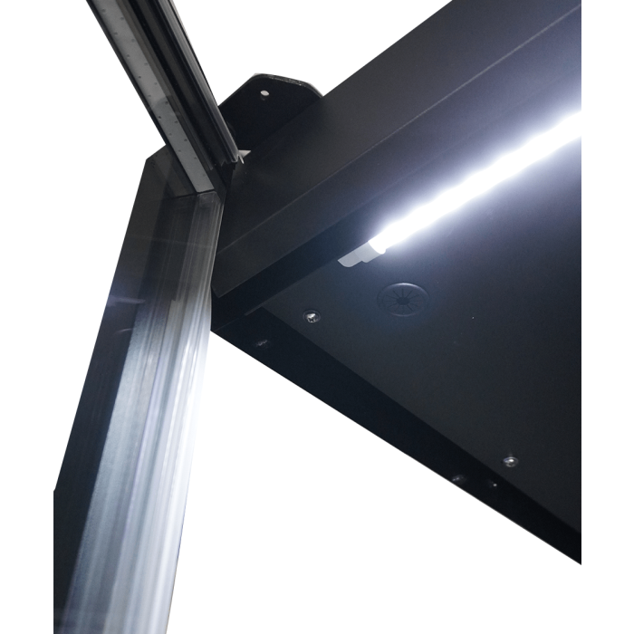 Wandkühlung MARCO 1.9 Glastür LED Schwarz 1939 Liter 1935x740x2010 mm