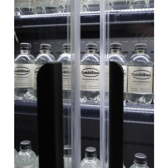 Wandkühlung MARCO 1.9 Glastür LED Schwarz 1939 Liter 1935x740x2010 mm