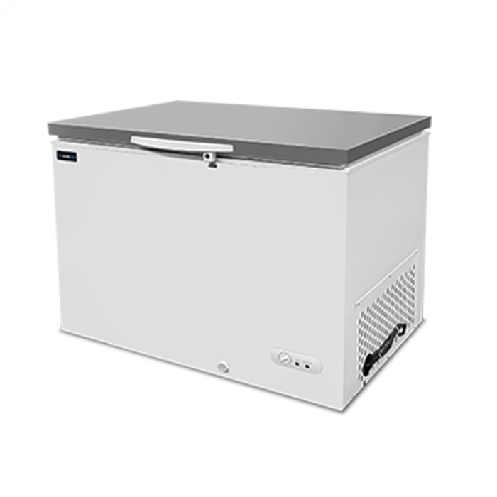 Brustgefrierschrank 395 Liter mit Edelstahldeckel