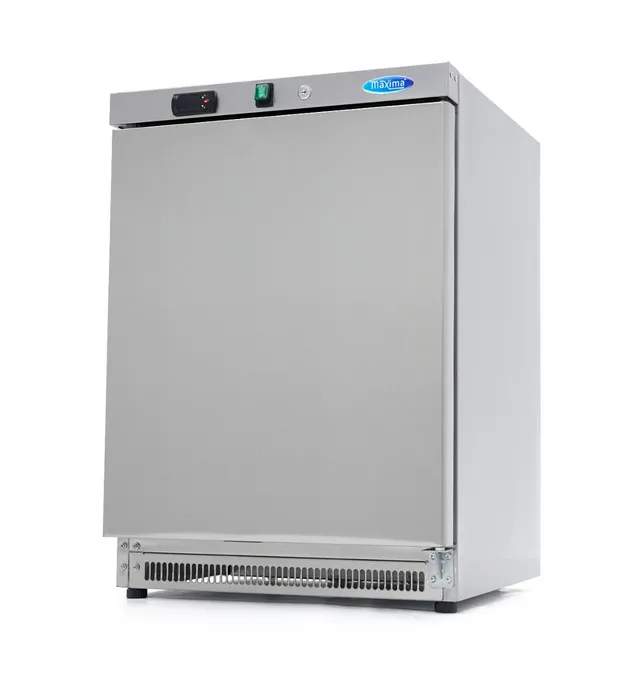 Gastro Kühlschrank 200L aus Edelstahl mit 3 Rosten