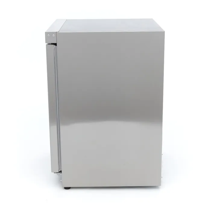Gastro Kühlschrank 200L aus Edelstahl mit 3 Rosten