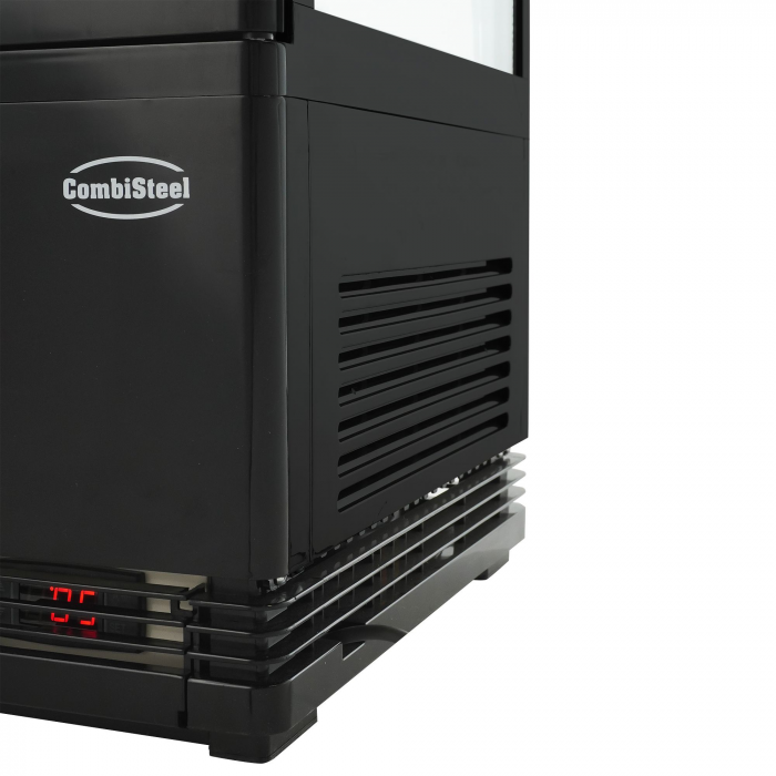 Kühlvitrine 68 L Schwarz | COMBISTEEL Tischgerät mit Umluft