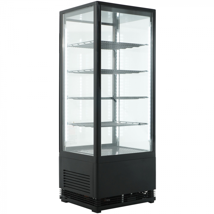 Kühlvitrine 98 L Schwarz | COMBISTEEL Tischgerät mit Lüfter