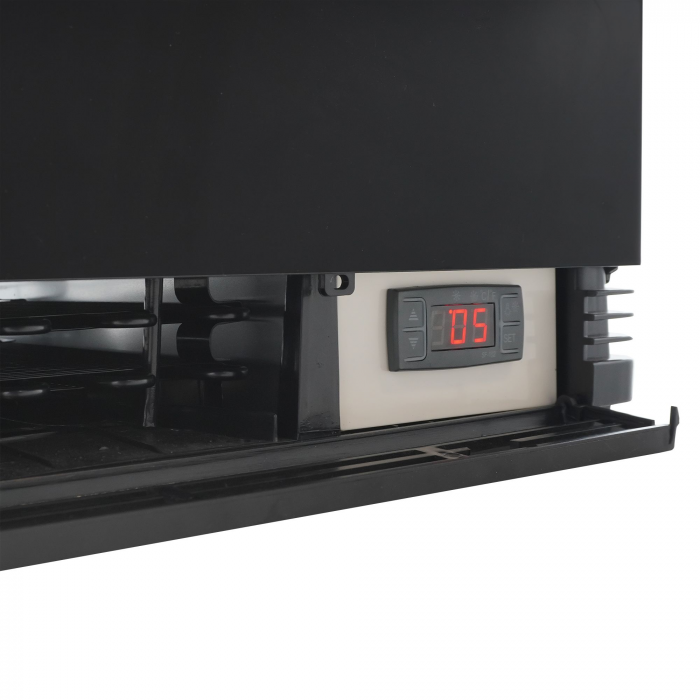 Kühlvitrine 98 L Schwarz | COMBISTEEL Tischgerät mit Lüfter