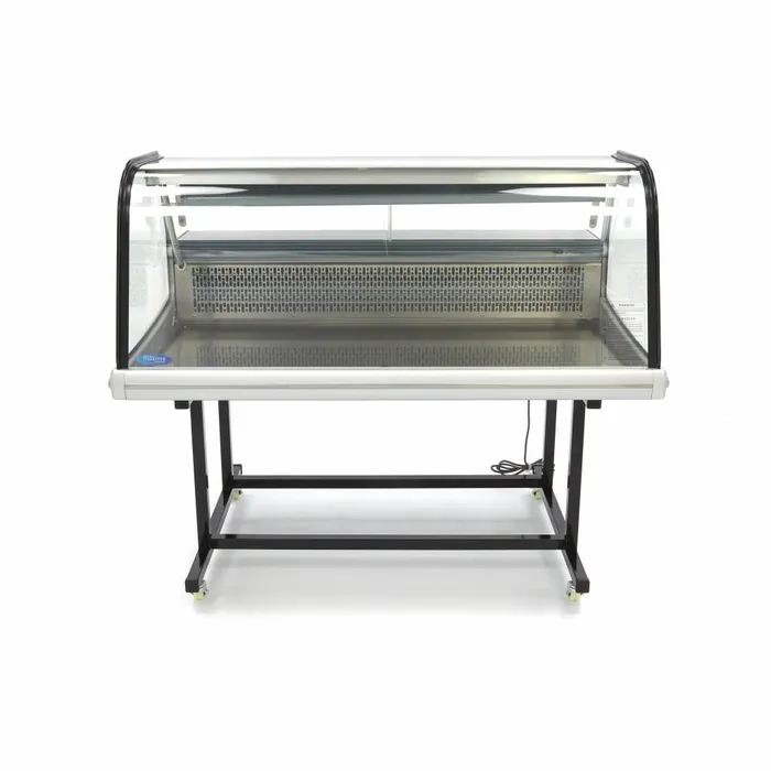Gastro Kühlvitrine 255 l mit Ständer und LED-Beleuchtung