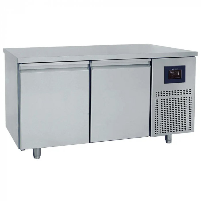 Bäckereikühltisch 2-türig 600x400 mm Edelstahlarbeitsplatte 2-8°C WiFi - Gastrohot