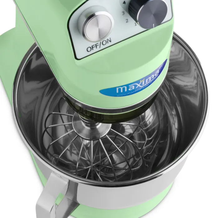 Küchenmaschine 7L Grün 11 Geschwindigkeiten bis 2kg Teig