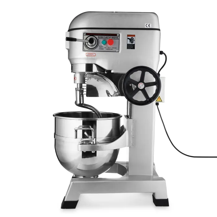 Planetenrührmaschine 60L Edelstahlkessel 3 Geschwindigkeiten 724x652x1300 mm