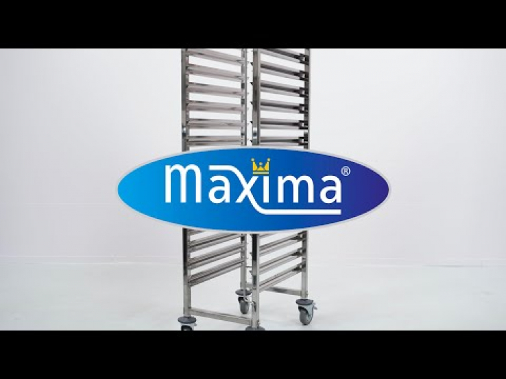 Tablettwagen - Gastronorm - Passt 16 x 1/1 GN -Tabletts