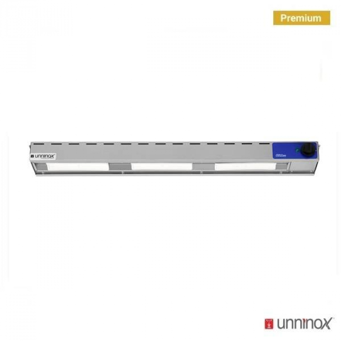 Keramik-Deckenwärmer 1000mm Edelstahl 3x250W