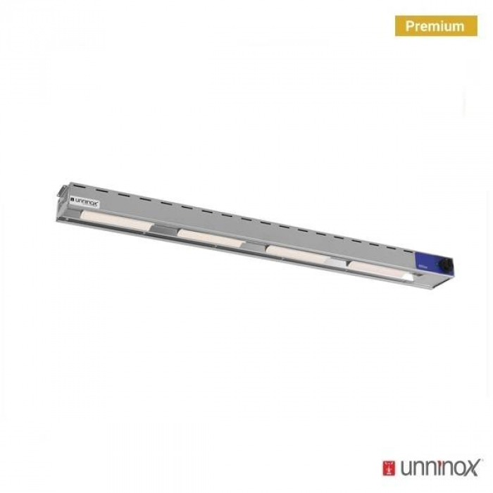 Keramik-Deckenwärmer 2000mm – 5x250W, Edelstahl
