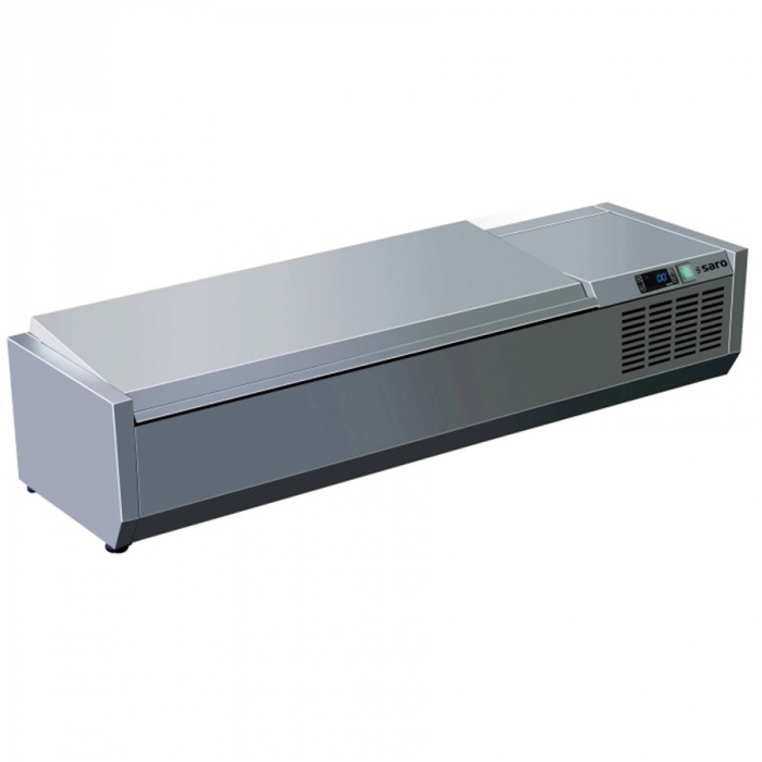 Kühlaufsatz mit Deckel 4 x 1/3 GN | B 1200 x L 395 x H 280 mm