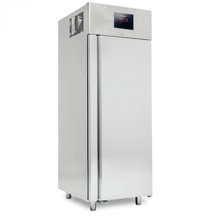 Kühlschrank 700 Liter aus Edelstahl für Fisch - Statische Kühlung 0,5°C - 85 mm Isolierung - WiFi