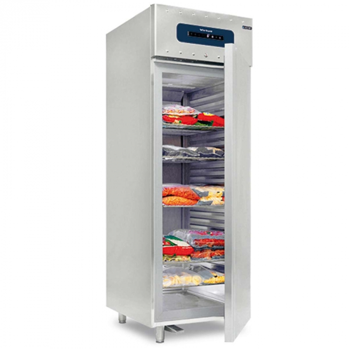 Kühlschrank 700 Liter aus Edelstahl | GN 2/1 | -2°/+8°C | 75 mm Isolierung