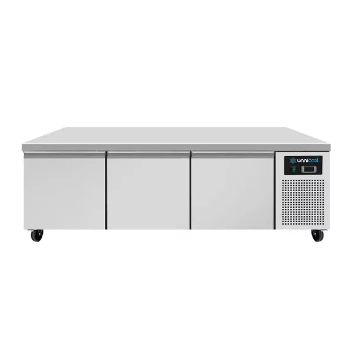 Kühltheke niedriges Modell 3 Schubladen 1/1 GN Umluft 1610x700x600mm
