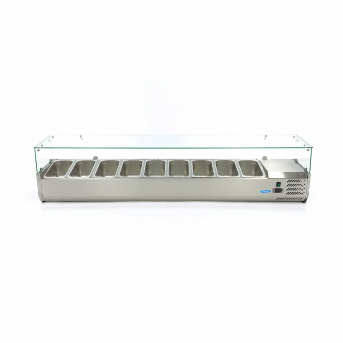 Aufsatzkühlvitrine - 200 cm - Passt 9 x 1/3 GN
