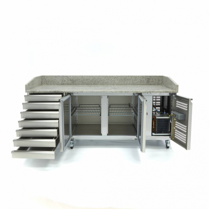Vorbereitungskühlschrank - passt 5 x 1/6 GN - 7 Schubladen