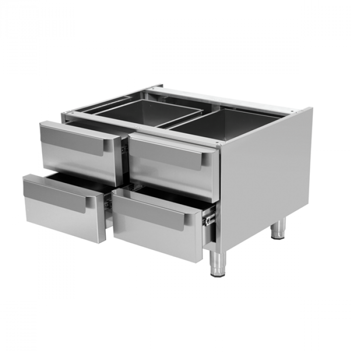 Unterbauschrank Neutral 700 800 mm mit Schubladen für UnniCooking