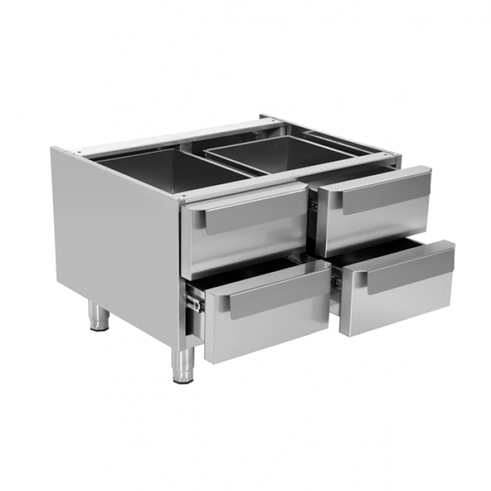 Unterbauschrank Neutral 700 800 mm mit Schubladen für UnniCooking