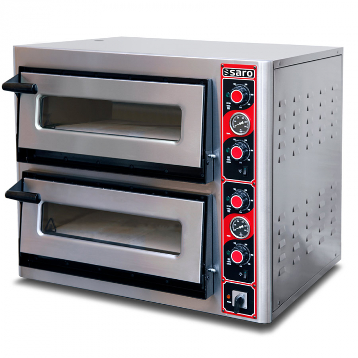 Pizzaofen 12 kW | Für 2 x 6 Pizzen von max. Ø 30 cm