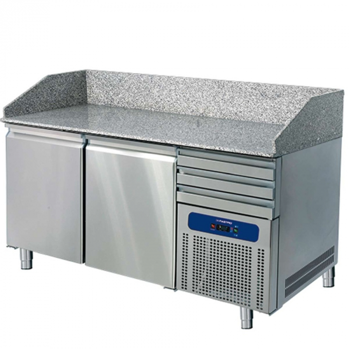 Pizzatisch 1600 mm mit 2 Türen 600x400 mm