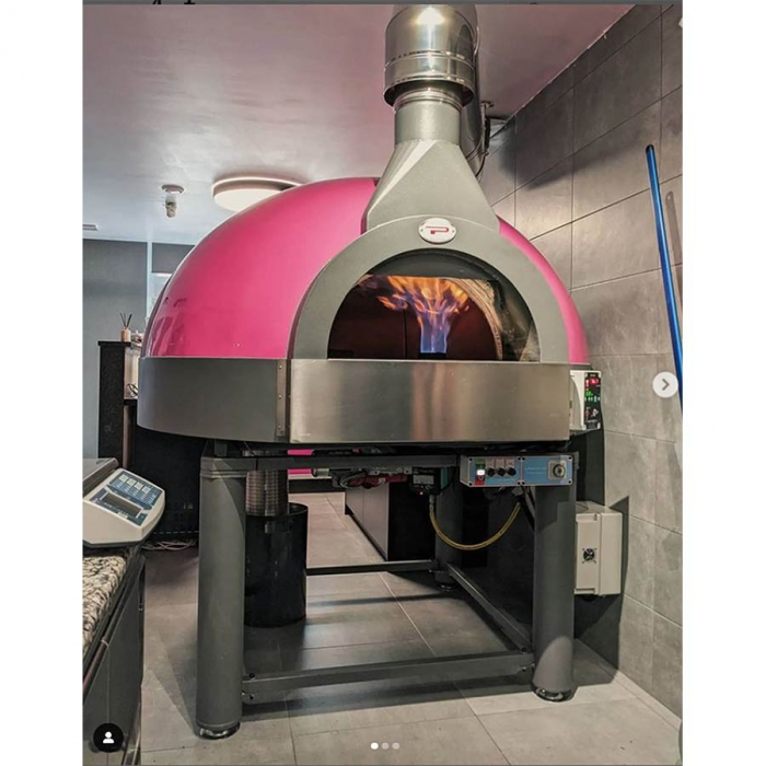 Gas Pizzaofen Pavesi JOY 110GTW | Backfläche rotierend | 6 bis 8 Pizzen | B1605 x T1650 x H1900 mm