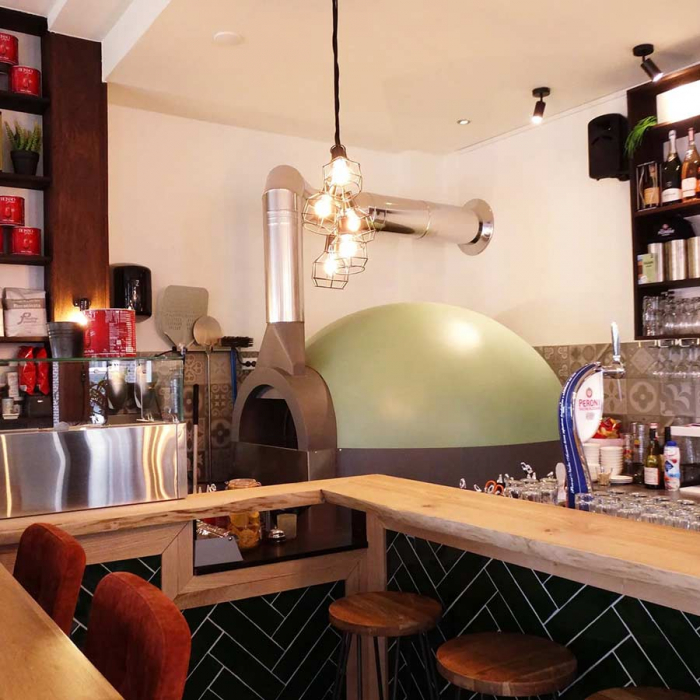 Gas und Holz Pizzaofen Pavesi JOY 110HGTW | Backfläche rotierend | 6 bis 8 Pizzen