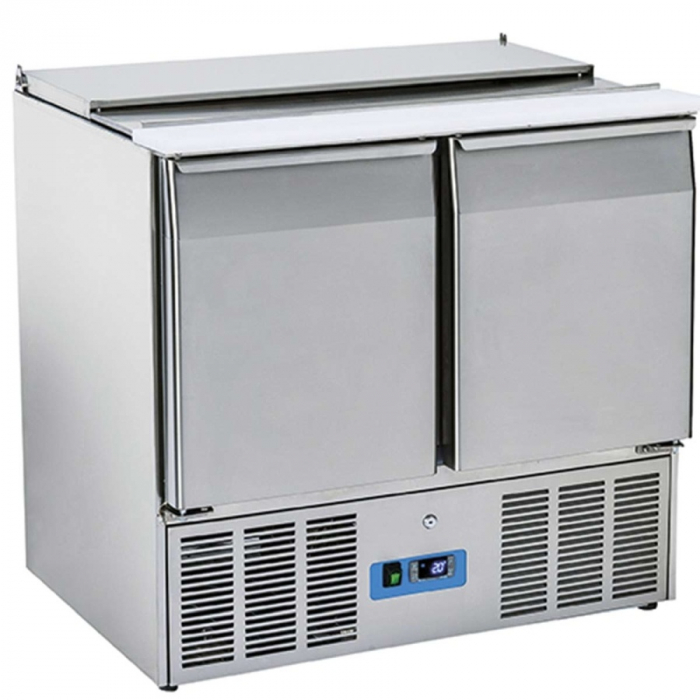 Saladette mit 2 Türen | GN 1/1