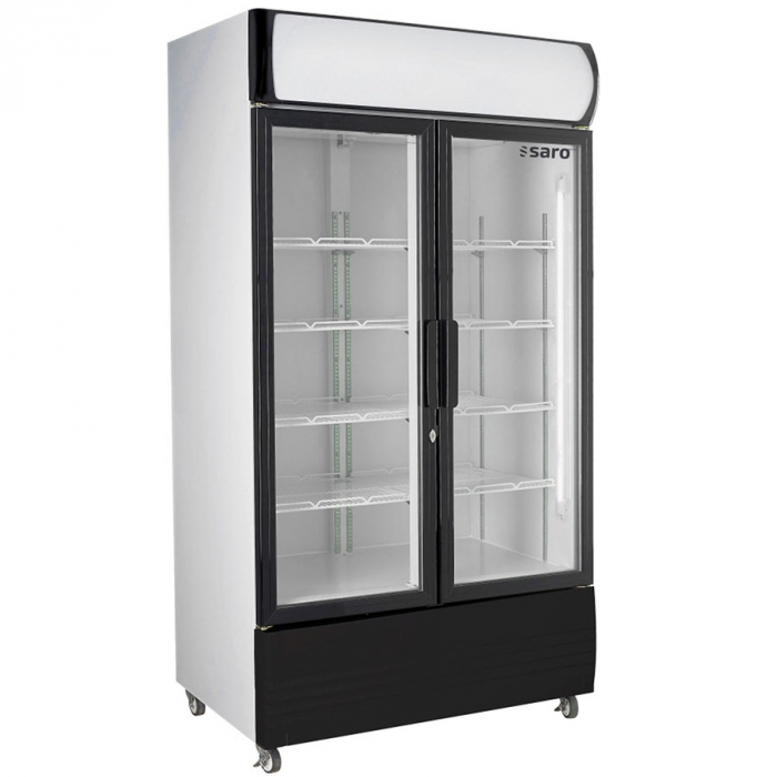 Kühlschrank mit 2 Glastüren und Canopy - 580 Liter Kapazität
