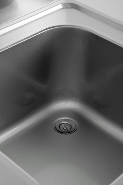 Spülbecken-Einheit 2 Becken links 200x70xH85 für Profiküche